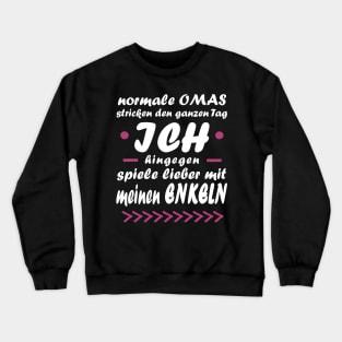 Muttertag Oma Omatag Geschenk Großmutter Crewneck Sweatshirt